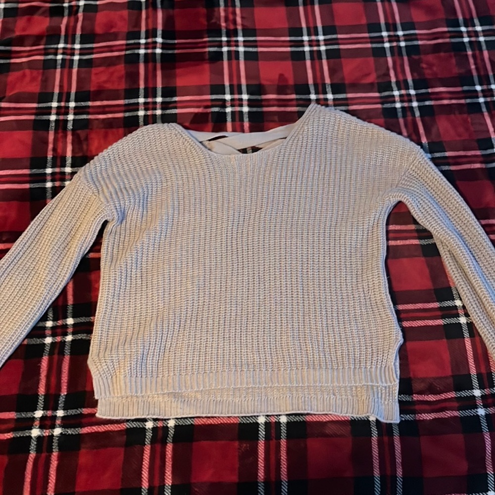 good condition, light brown, aesthetic fall sweater.
